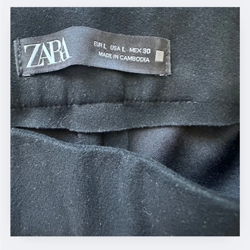 Zara Faux Suede Black Leggings - Picture 7 of 7